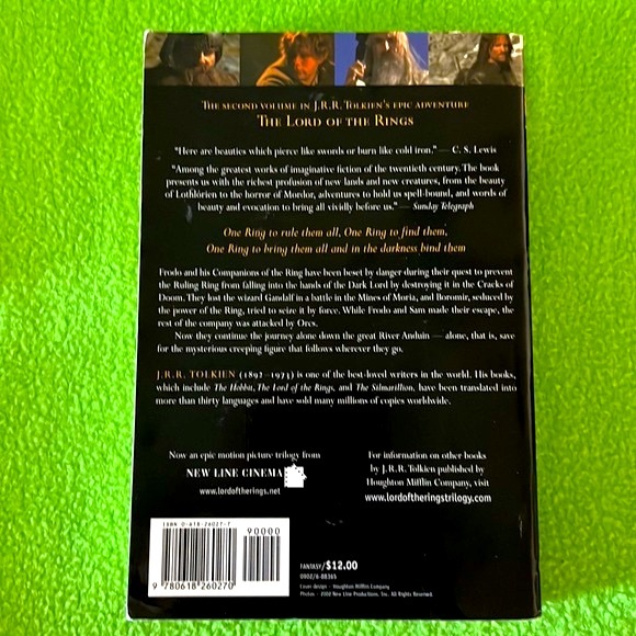 Lord Of The Rings Trilogy by J.R.R. Tolkien Softcover Books - Picture 6 of 7